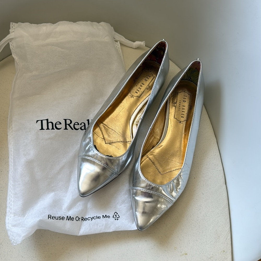 Ted Baker Silver Flats